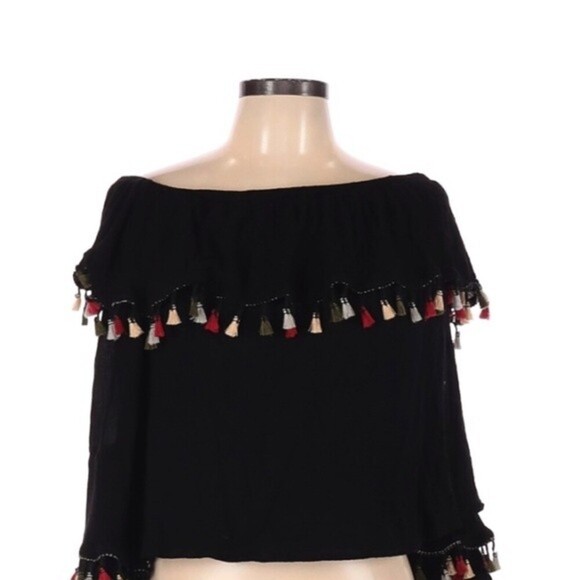 Altr’D state size large black off shoulder top - Picture 1 of 5